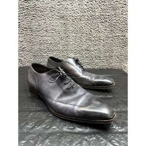 Boss Hugo Boss Tailored Lace-Up Wingtip Leather Oxfords Black Mens Size 8 US